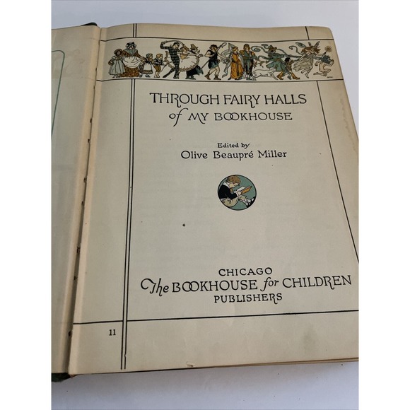 3 Volumes of My Book House by Olive Beaupre Miller 1920-1921 Embossed Hardcovers - Picture 6 of 11